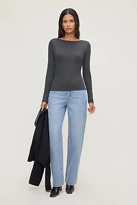 Nola Ribbed Long Sleeve T Shirt