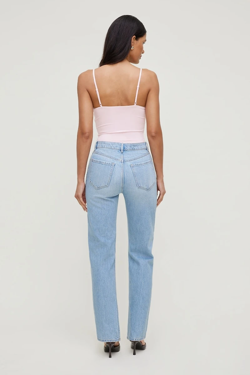 Olivia Comfort High Rise Straight Leg Jeans