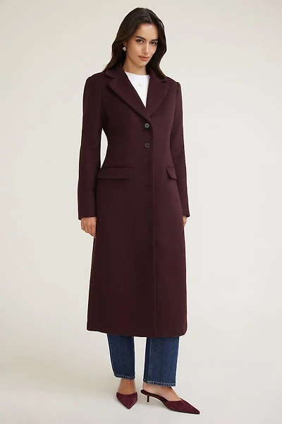 Cinched Wool Coat