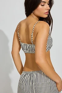 Haut froncé ultra-écourté