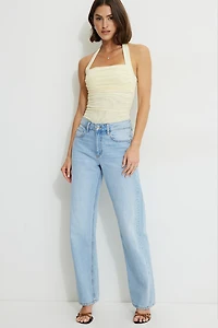 Halter Mesh Bodysuit