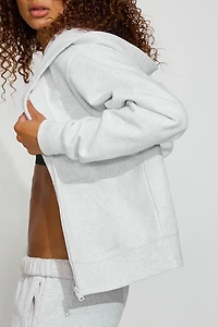 Haut à capuchon zippé emblématique en SoftTerry