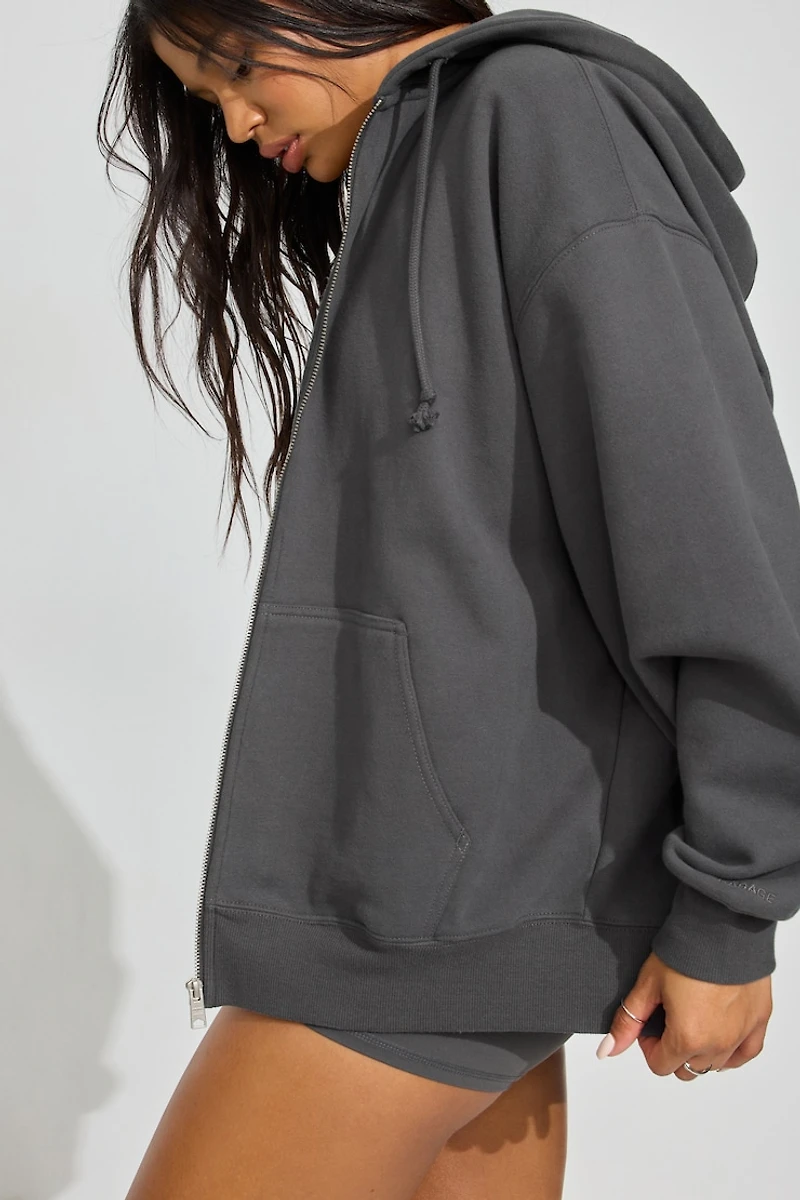 SoftTerry Oversized Zip-Up Hoodie