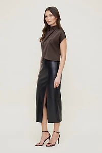 Ella Layered Satin Blouse