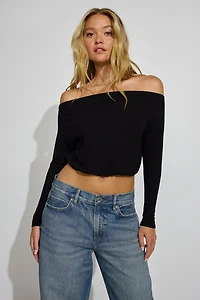 Serene Off Shoulder Long Sleeve Top