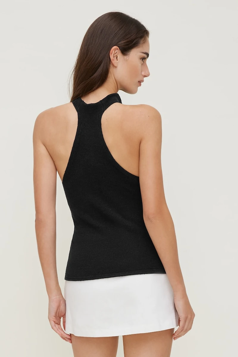 Camisole en tricot à col montant