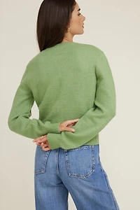 Cardigan à col rond Rebecca