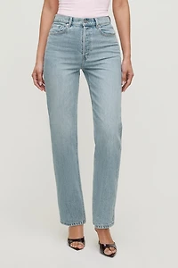 Jean confo à taille haute et jambe droite Olivia