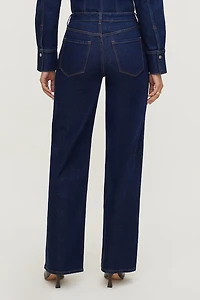 Heidi Stretch High Rise Wide Leg Jeans