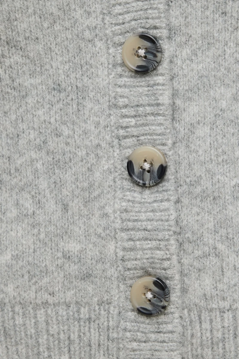 Cardigan décontracté à col en V