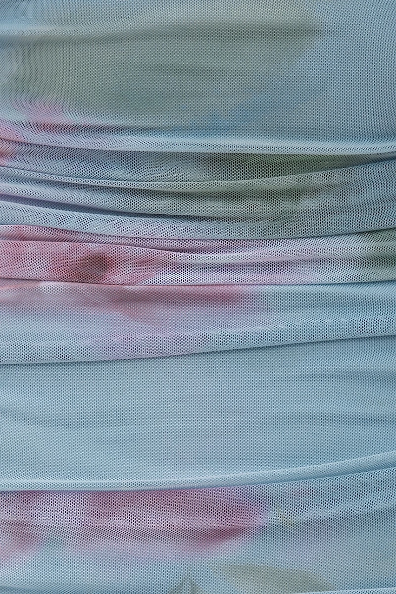 Robe maxi froncée en maille Mona