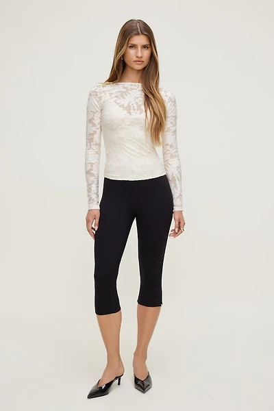 Nola Jacquard Long Sleeve Top