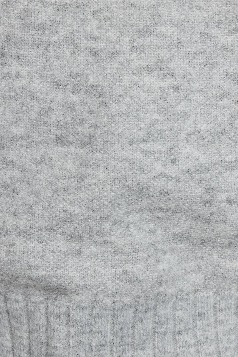 Chandail spongieux à col rond et manches longues