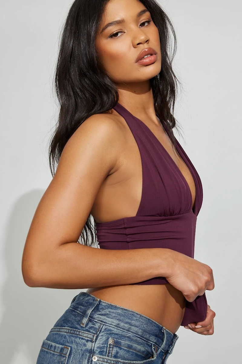 Pixie Plunge Halter Top