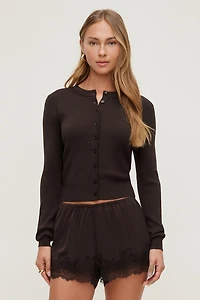 Cardigan à col rond Rebecca