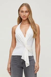 Front Drape Halter Top