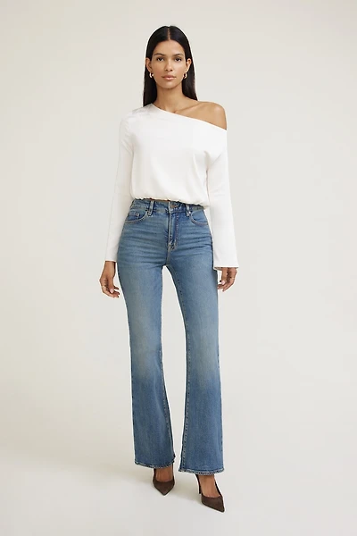 Off Shoulder Satin Blouse