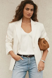 Veston droit à simple boutonnage