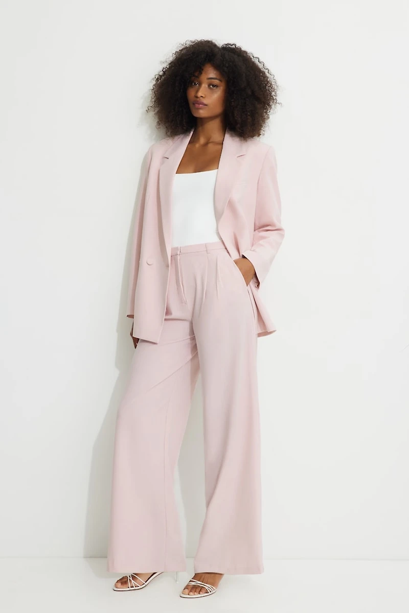 Pleated Wide Leg Pants