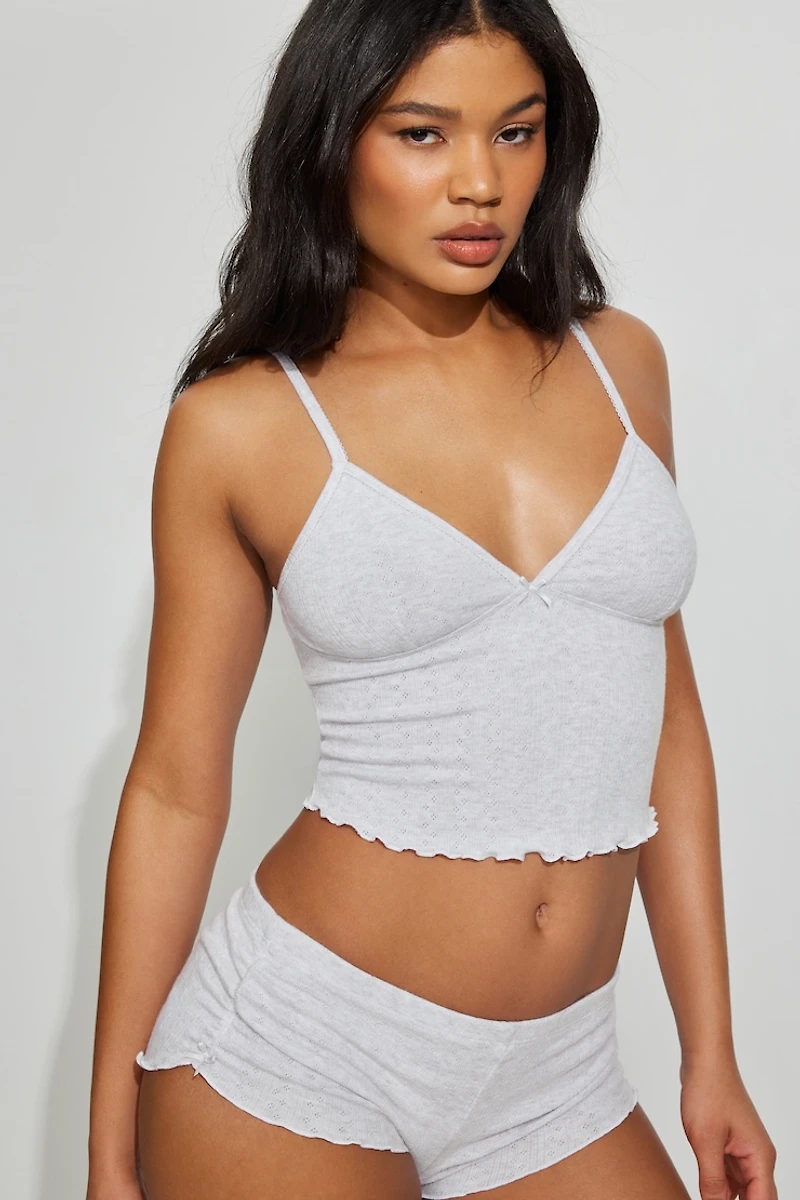 Camisole en pointelle