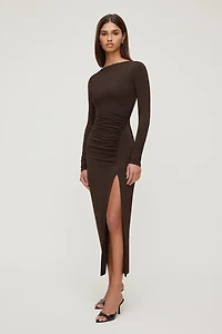 Sculpt Ruched Maxi Dress