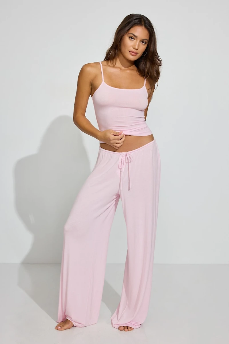 Sheer Ribbed Cami Top