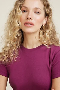 T-shirt ajusté en coton Emy