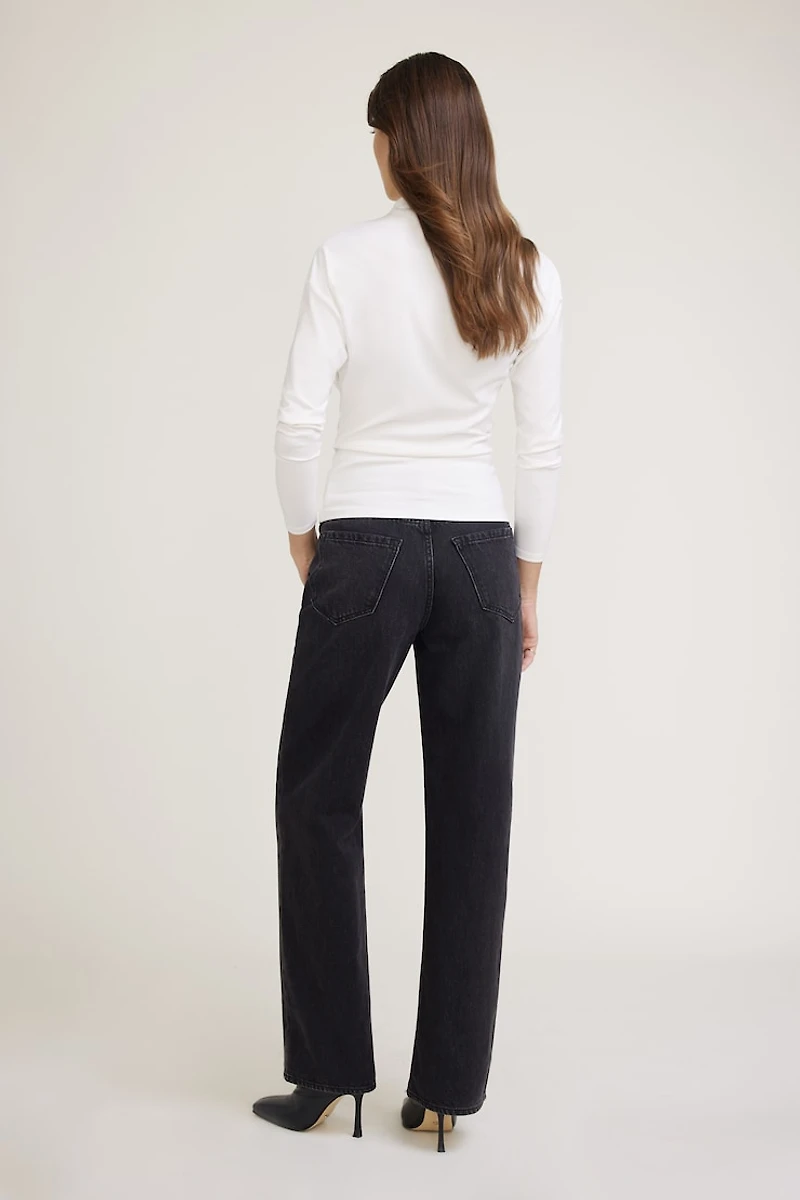 Draped Long Sleeve Top