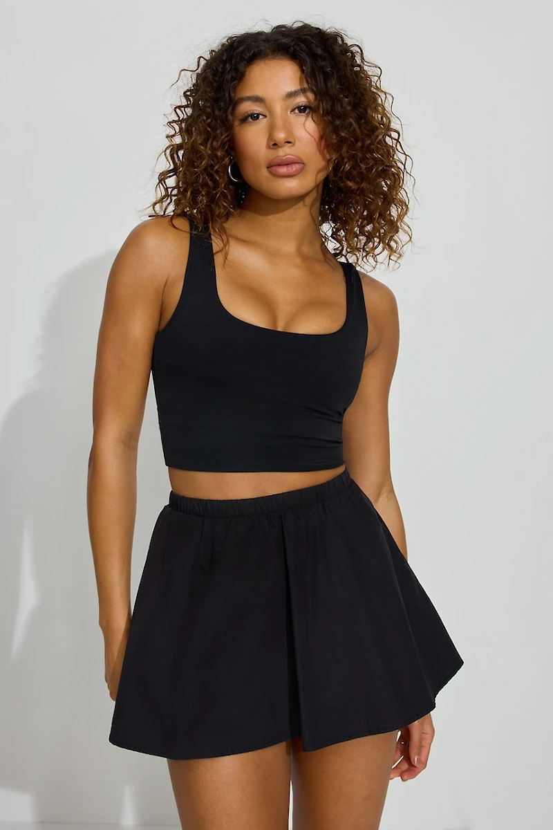 Peyton Poplin Skort