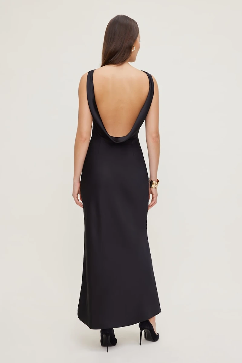 Nora Satin Maxi Slip Dress