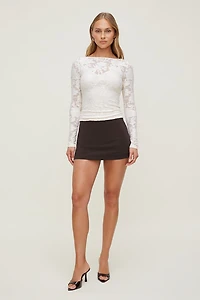 Nola Jacquard Long Sleeve Top