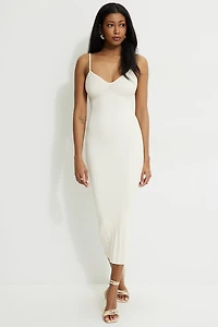 Sylvia Ribbed Midi Sweater Dress