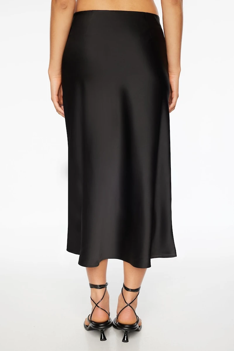 Melody Satin Slip Midi Skirt