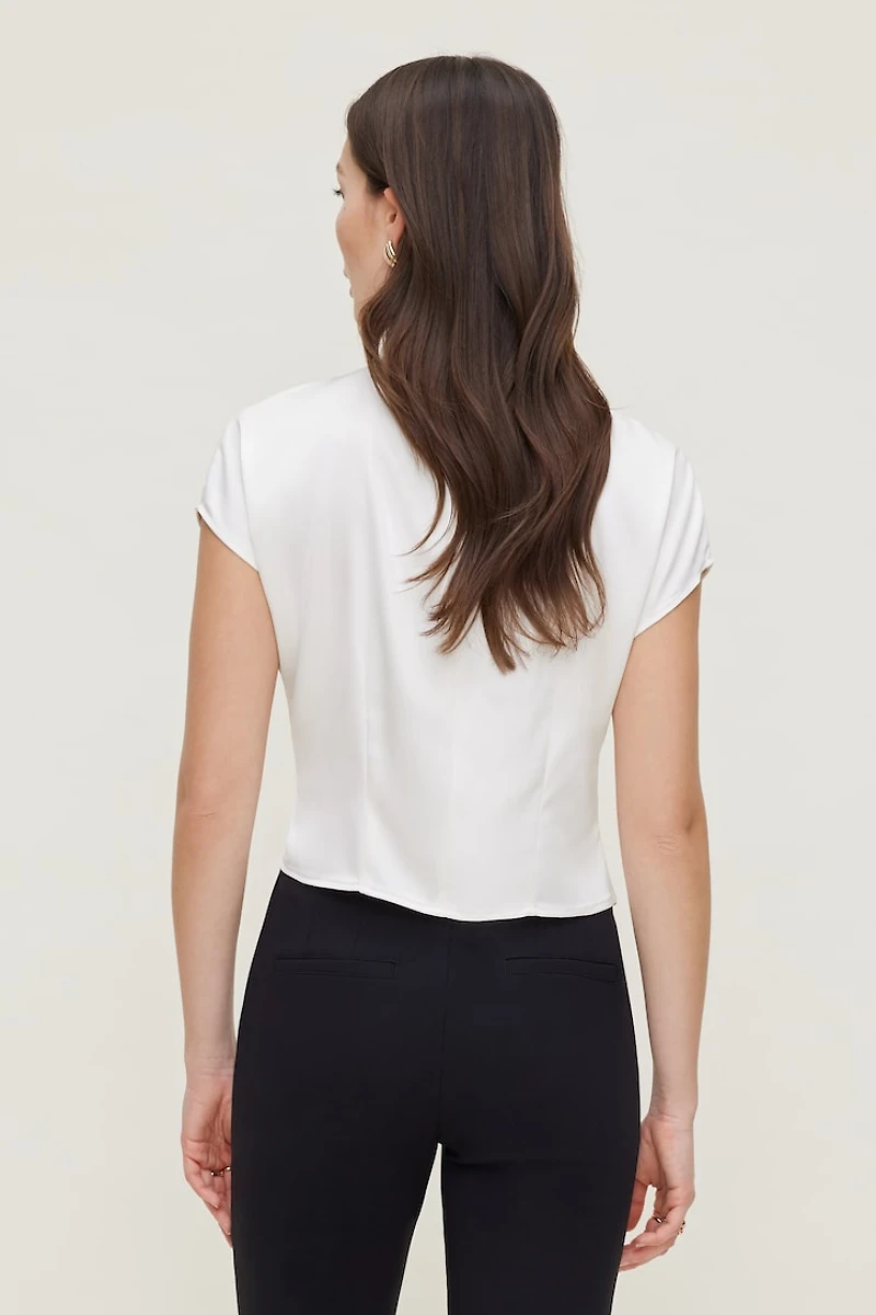 Ella Layered Satin Blouse