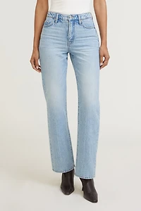 Cara High Rise Straight Leg Jeans