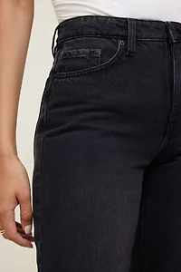 Jean à taille haute et jambe droite Cara
