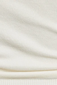 Camisole en chenille à col V avec petites bretelles