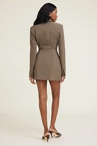 Hailee Blazer Romper Mini Dress