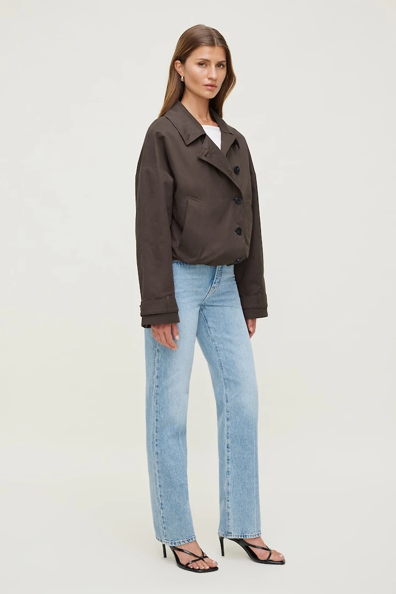 Cara Rigid High Rise Straight Leg Jeans
