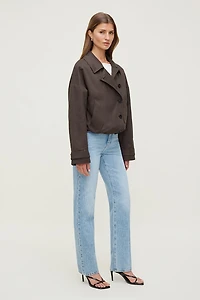 Cara Rigid High Rise Straight Leg Jeans