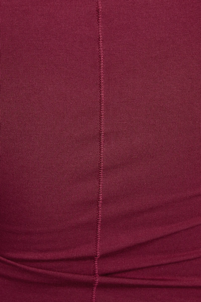 Smooth Scoop Neck Long Sleeve Top