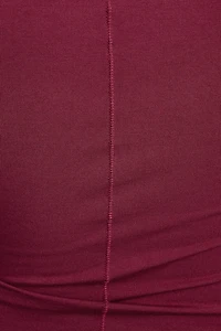 Smooth Scoop Neck Long Sleeve Top