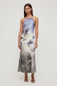 Open Back Satin Slip Dress