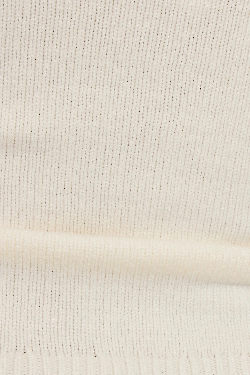 Pantalon en tricot à jambe droite