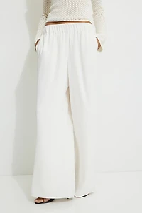 Wide Leg Pull On Pants