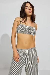 Haut froncé ultra-écourté