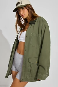 Long Twill Field Jacket