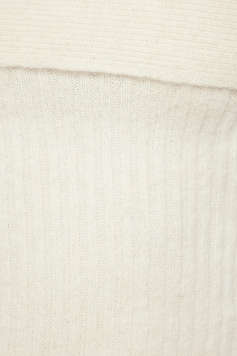 Heavenlyarn™ Laura Off Shoulder Sweater