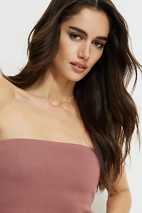 Haut tube en tricot à basque Ava