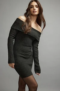 Minirobe évasée à épaules dégagées Heavenlyarn™